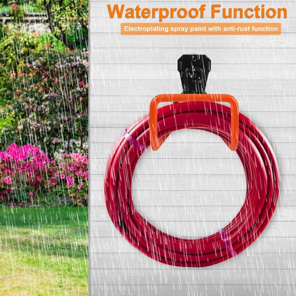 PeoMev Garden Hose Holder Wall Mount Rust Resistant Iron-1