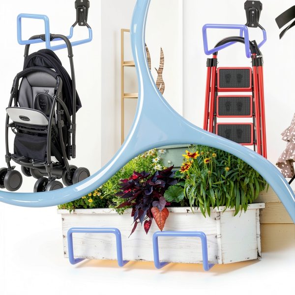 PeoMev Garden Hose Holder Wall Mount Heavy Duty Iron-5