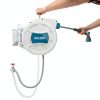 Mojest Garden Hose Reel Auto Rewind Wall Mount Light Gray-3