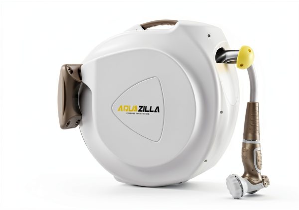 AQUAZILLA Retractable Garden Hose Reel Automatic Wall Mount-6