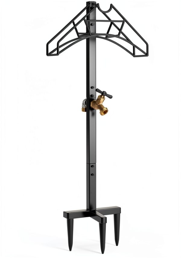 Artigarden Garden Hose Reel Steel Nozzle With Faucet Holder-3