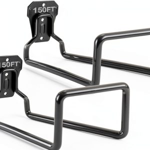 PeoMev Garden Hose Holder Wall Mount Heavy Duty Iron-0