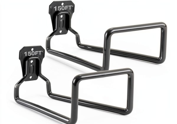 PeoMev Garden Hose Holder Wall Mount Heavy Duty Iron-0