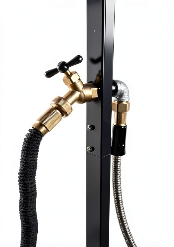 Artigarden Garden Hose Reel Steel Nozzle With Faucet Holder-2