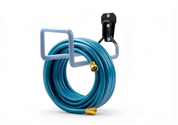 PeoMev Garden Hose Holder Wall Mount Heavy Duty Iron-4