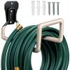 PeoMev Garden Hose Holder Wall Mount Heavy Duty Iron-1