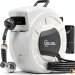 SILVEL Retractable Garden Hose Reel Automatic Wall Mount-0