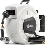 SILVEL Retractable Hose Reel Automatic Wall Mount Light Grey-0