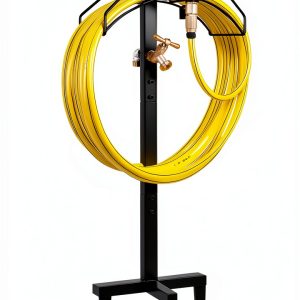 Artigarden Garden Hose Reel Steel Nozzle With Faucet Holder-0