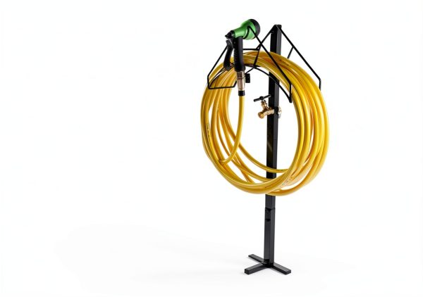 Artigarden Garden Hose Reel Steel Nozzle With Faucet Holder-4