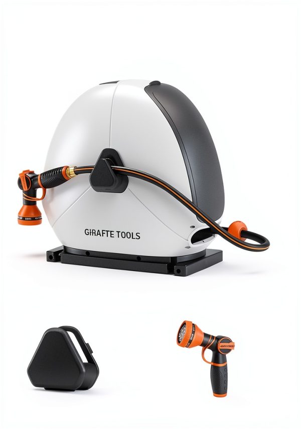 Giraffe Tools Garden Hose Reel Durable Polypropylene Manual-7