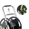 YESTAR Garden Hose Reel Cart Black Aluminum Wall Mount-2